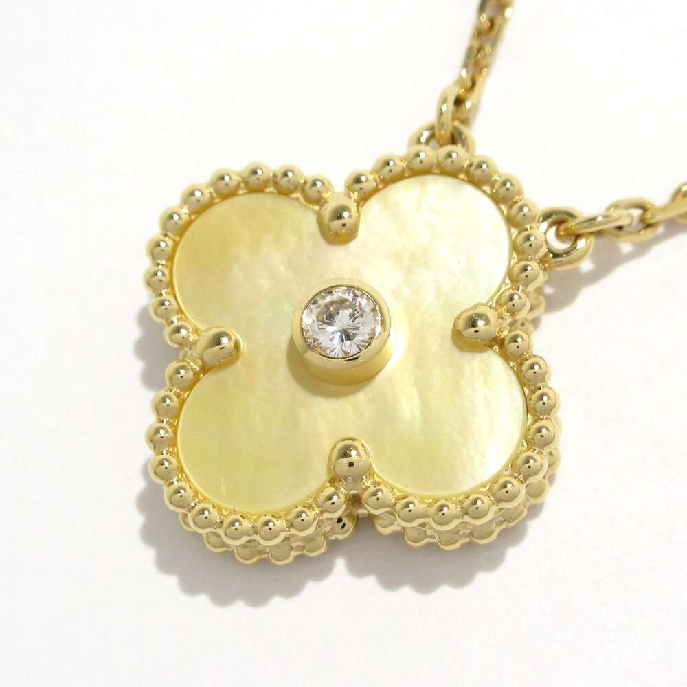 Van Cleef & Arpels Vintage Alhambra Necklace VCARP2R700 18K Yellow Gold Golod